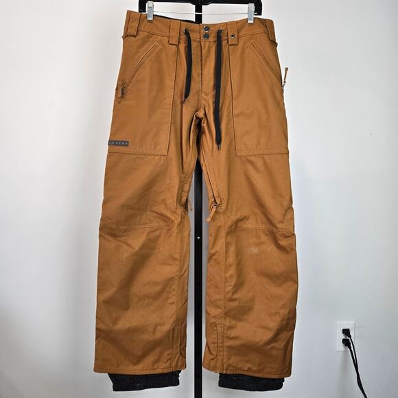 Burton Southside Men's Snowboarding Pants Dry Ride Canva Tan Medium Streetwear - Picture 1 of 8